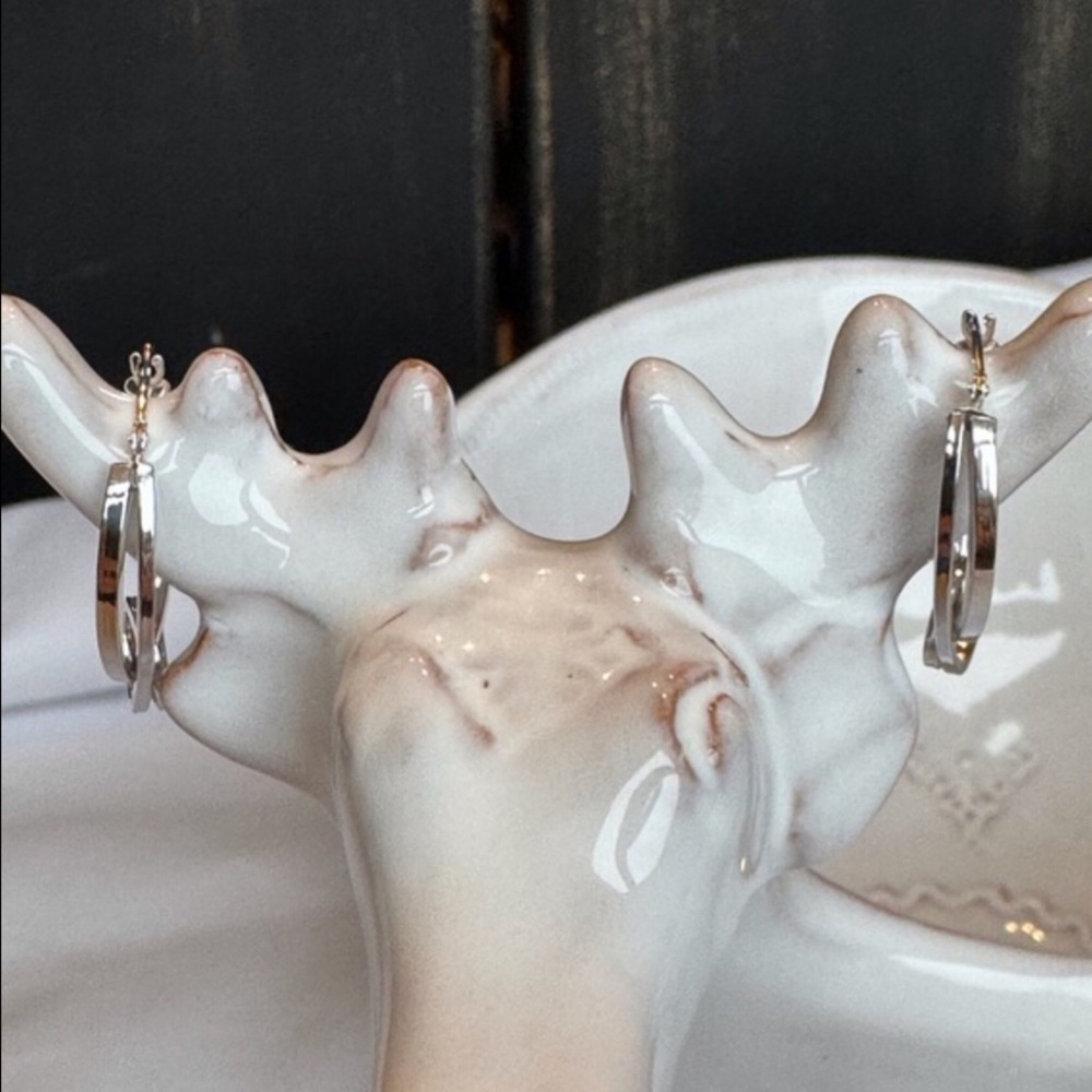 14kyg Loop De Loop Double Hoop Earrings View 3